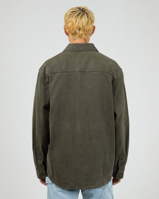 Silent Theory Fade Overshirt - Khaki
