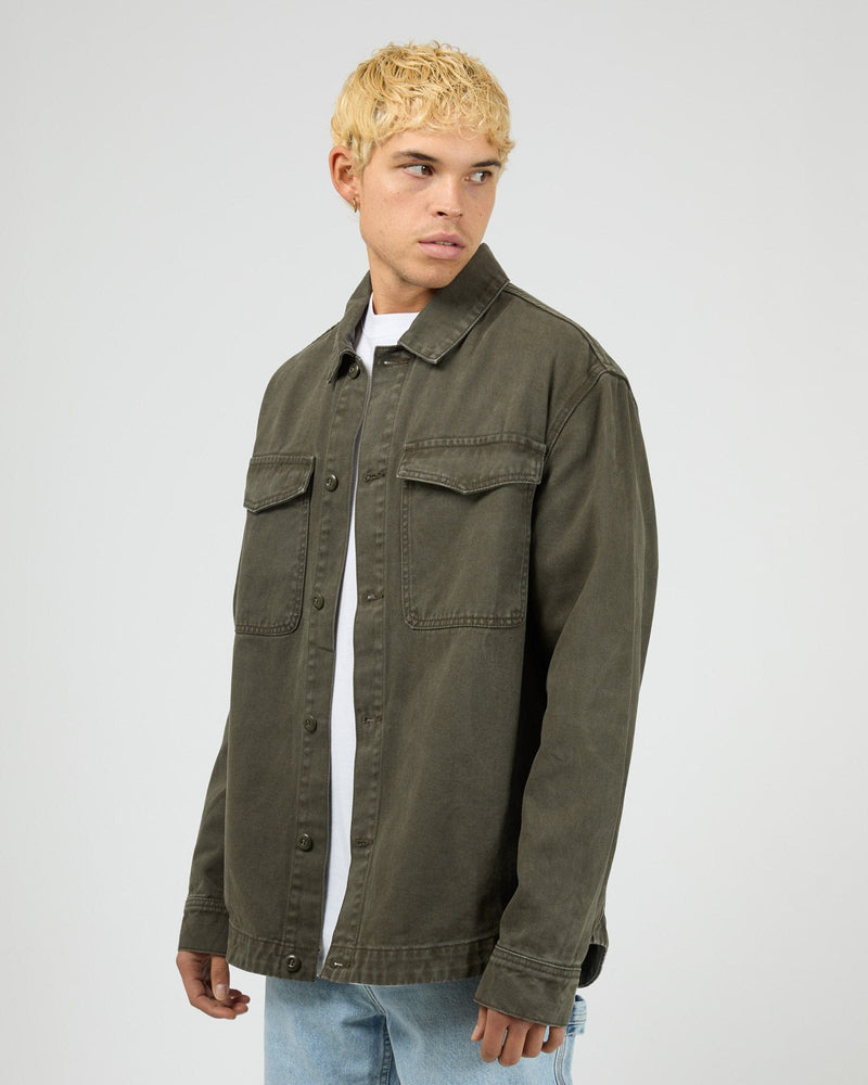 Load image into Gallery viewer, Silent Theory Fade Overshirt - Khaki
