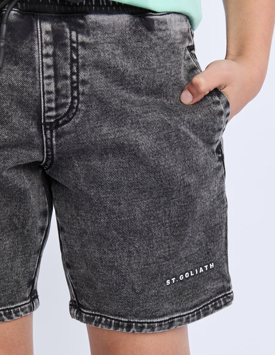 St Goliath Boys Fairhaven Shorts - Washed Black