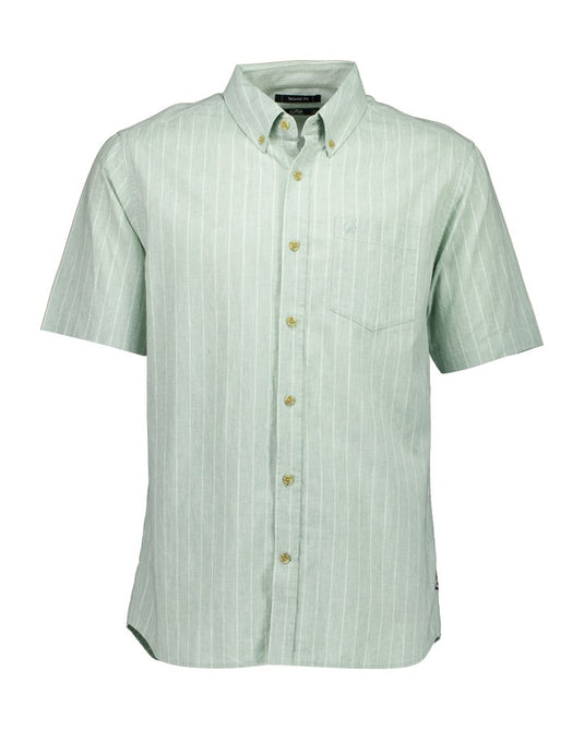 Swanndri Mens Florence Short Sleeve Shirt - Seafoam