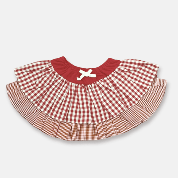 Load image into Gallery viewer, Love Henry Baby Girls Frilly Pilcher Skirt - Red Checks
