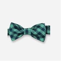 Love Henry Boys Bow Tie - Green Navy Check