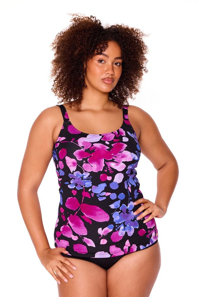 Load image into Gallery viewer, Genevieve Swimwear Womens Scoop Neck Tankini Top
