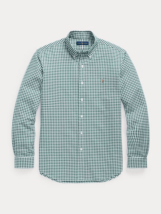 Ralph Lauren Mens Custom Fit Gingham Oxford Shirt