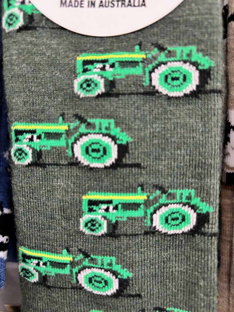 Load image into Gallery viewer, Five Mile Merino Socks - Tractor
