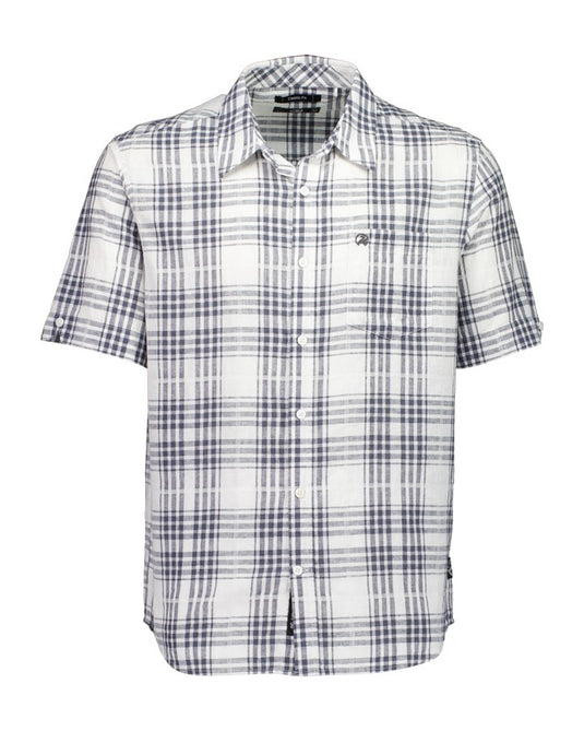 Swanndri Mens Greerton Short Sleeve Shirt - Shadow Grid
