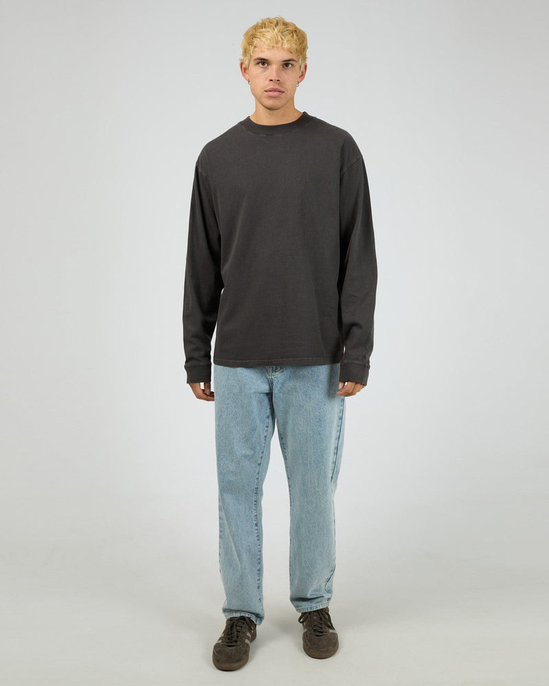 Load image into Gallery viewer, Silent Theory Heavyweight Long Sleeve Tee - Coal

