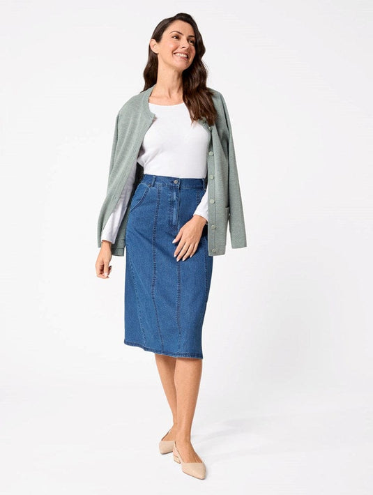 Black Pepper Womens Heritage Denim Skirt