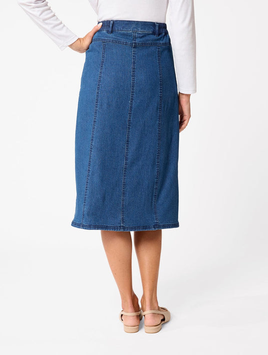 Black Pepper Womens Heritage Denim Skirt