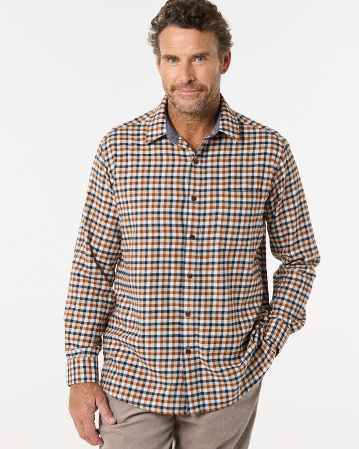 Load image into Gallery viewer, Breakaway Mens Hester Brushed Cotton Shirt
