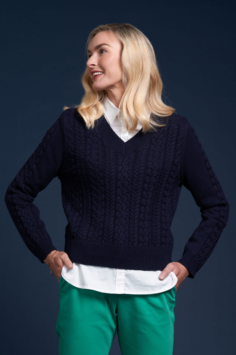 Load image into Gallery viewer, Charlie Jane Womens Cable Bay Sweater
