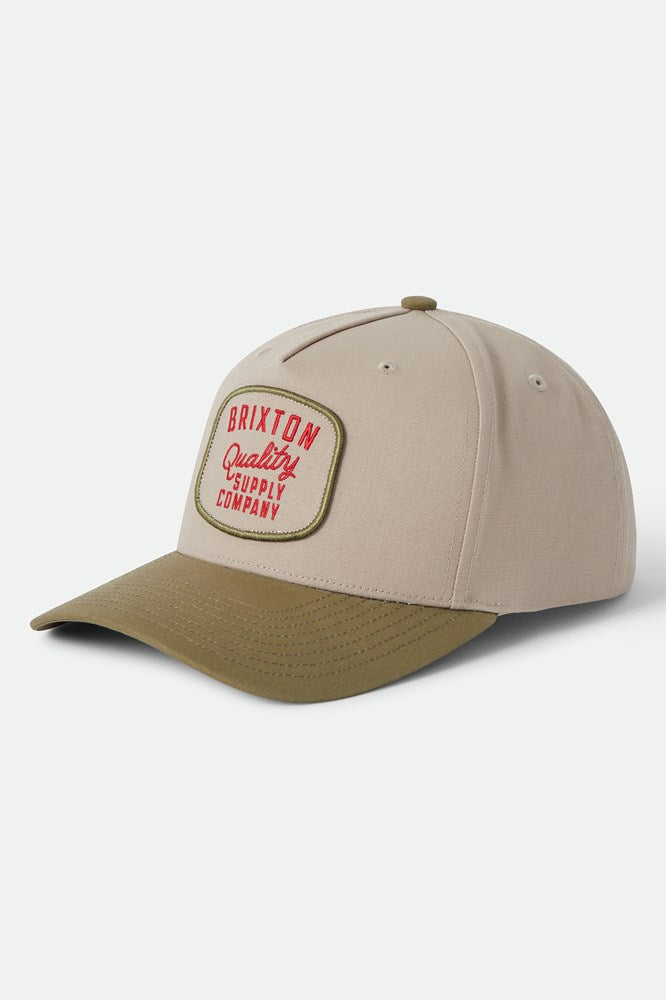 Load image into Gallery viewer, Brixton Hubal Snapback - Khaki/Dark Olive
