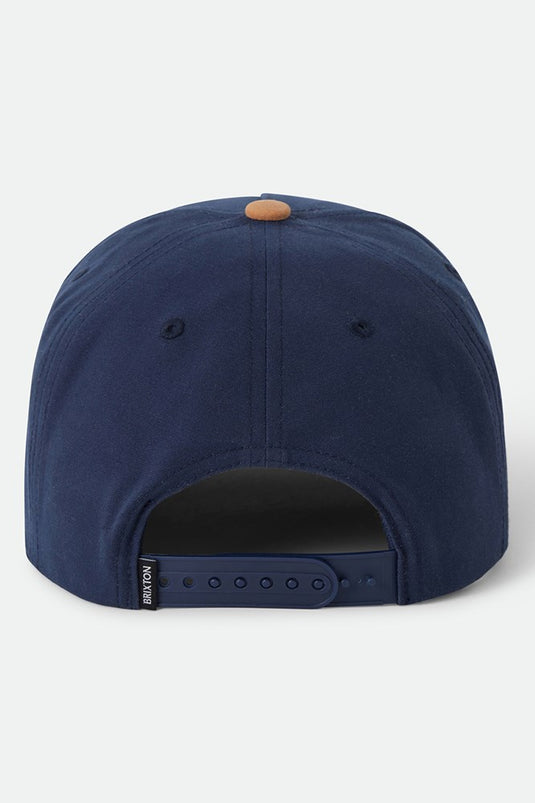 Brixton Hubal Snapback - Washed Navy/Dusty Ochre