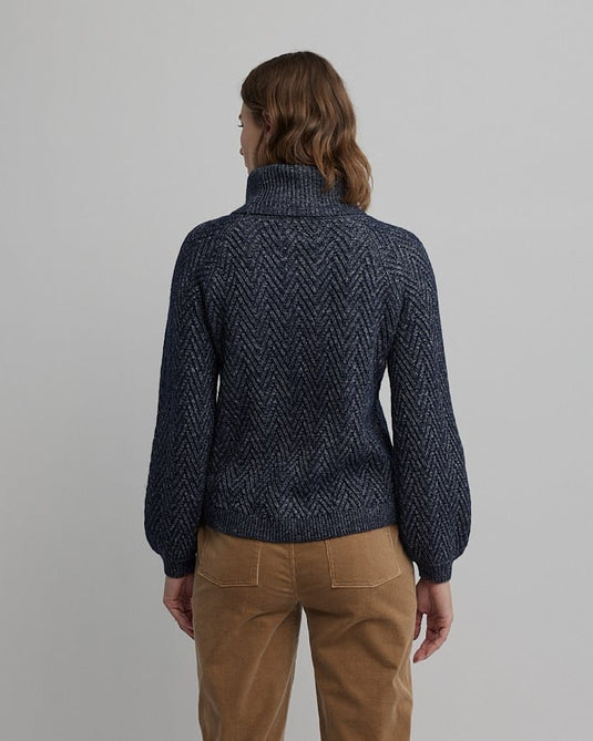 Yarra Trail Womens Hudson Knit - Navy