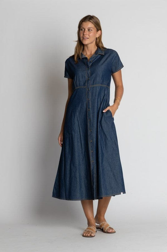 Ibisa Alabama Midi Dress - Dark