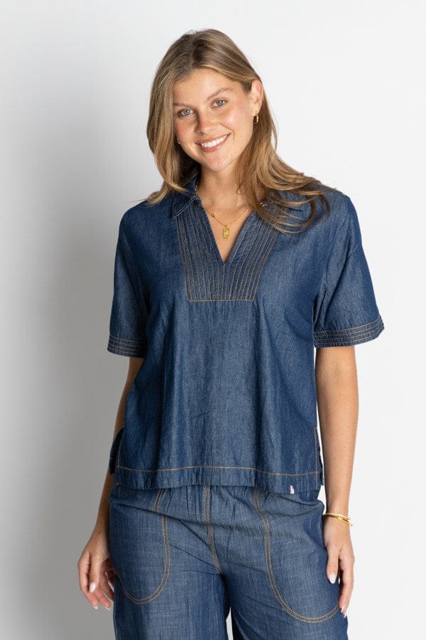 Load image into Gallery viewer, Ibisa Womens Alabama Top - Dark
