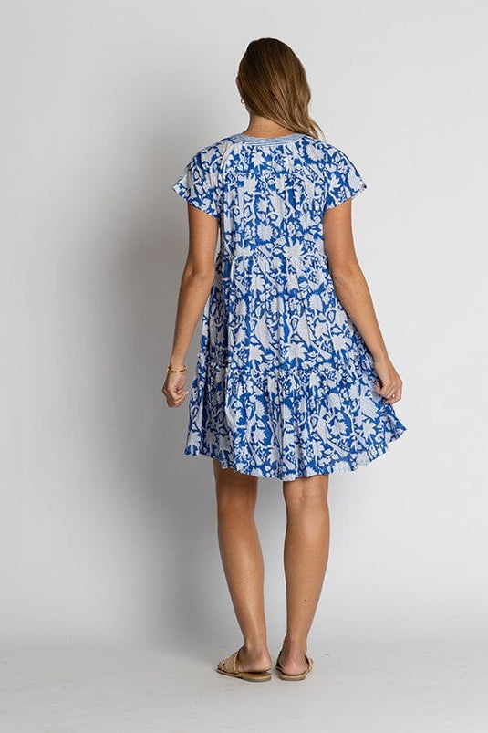 Ibisa Womens Carolina Dress - Ocean