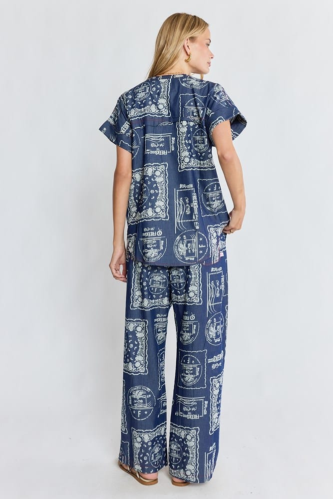 Load image into Gallery viewer, Ibisa Womens Dakota Top - Denim
