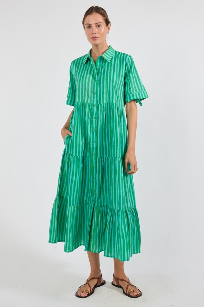 Load image into Gallery viewer, Ibisa Womens Dixie Midi Dress
