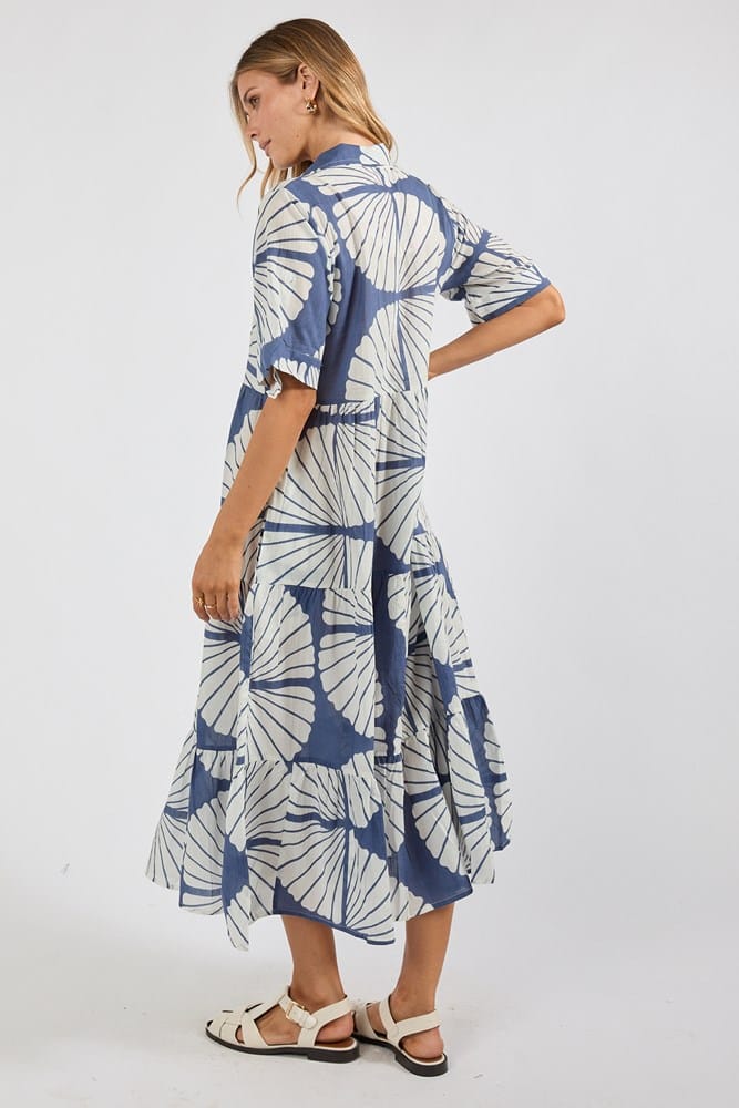 Load image into Gallery viewer, Ibisa Womens Kayce Midi Dress - Navy
