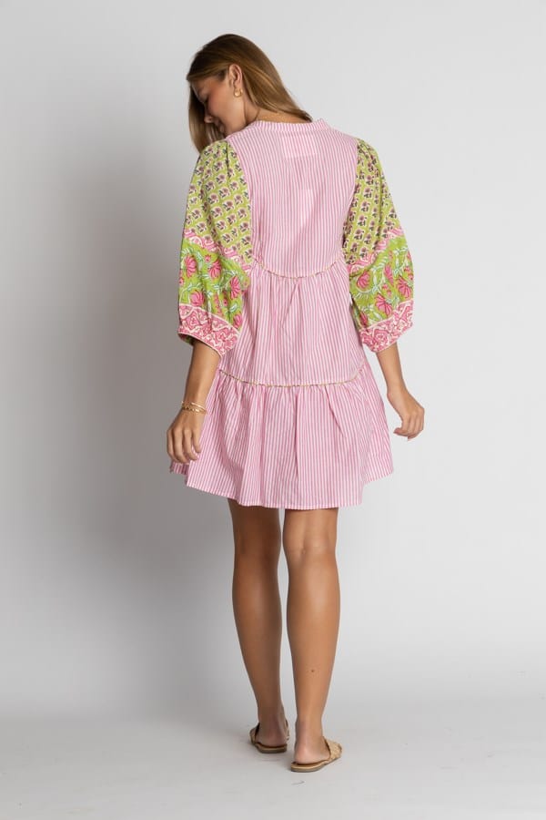 Load image into Gallery viewer, Ibisa Womens Mississippi Button Dress - Melon
