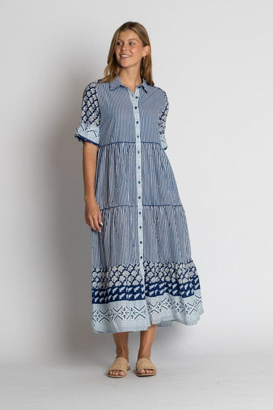 Ibisa Womens Mississippi Midi Dress