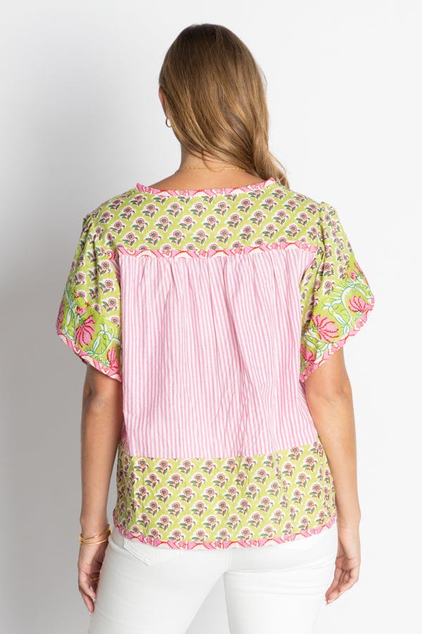 Load image into Gallery viewer, Ibisa Womens Mississippi Ruffle Top - Melon

