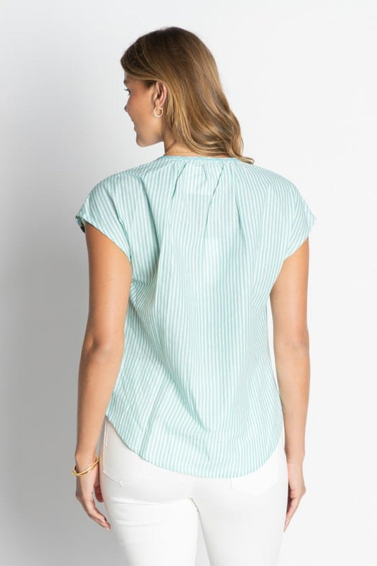 Ibisa Womens Mississippi Top - Lagoon