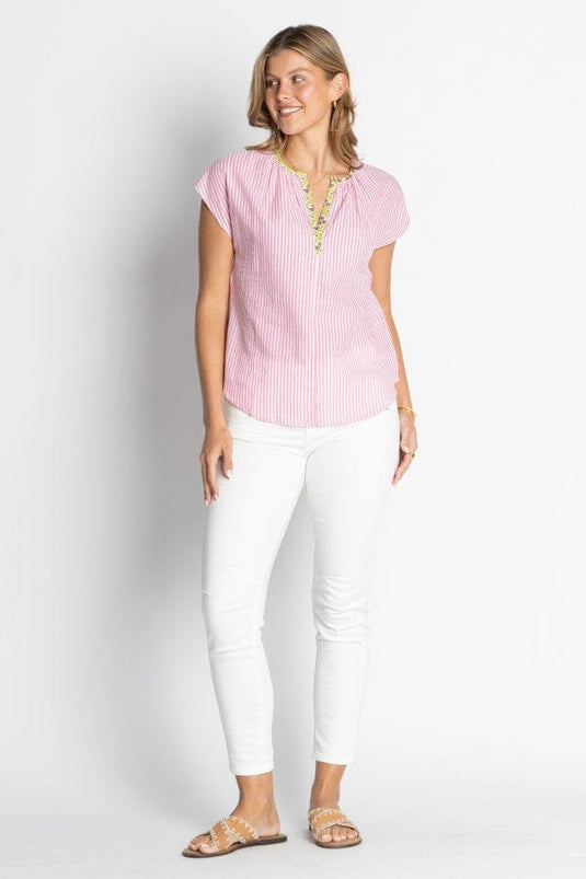 Ibisa Womens Mississippi Top - Melon