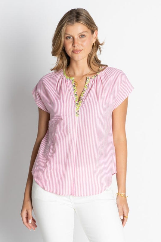 Ibisa Womens Mississippi Top - Melon