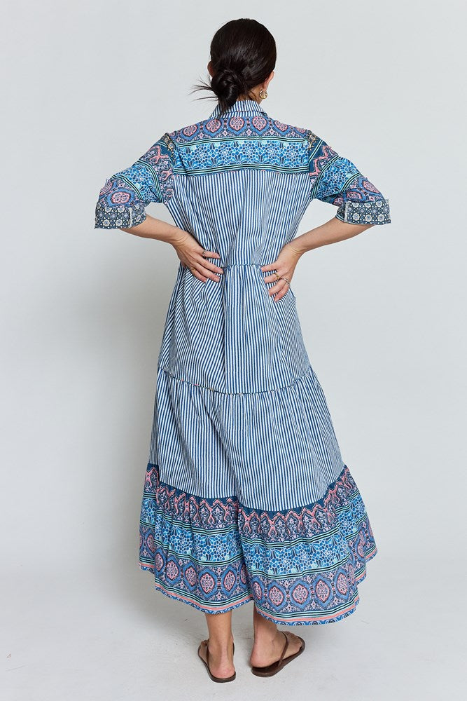 Load image into Gallery viewer, Ibisa Womens Oxana Midi Dress
