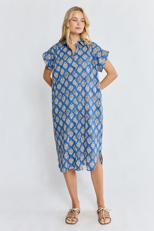 Ibisa Womens Reno Shirtmaker Dress