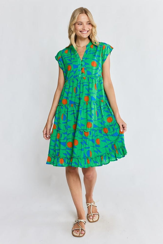 Ibisa Womens Wylie Tiered Dress