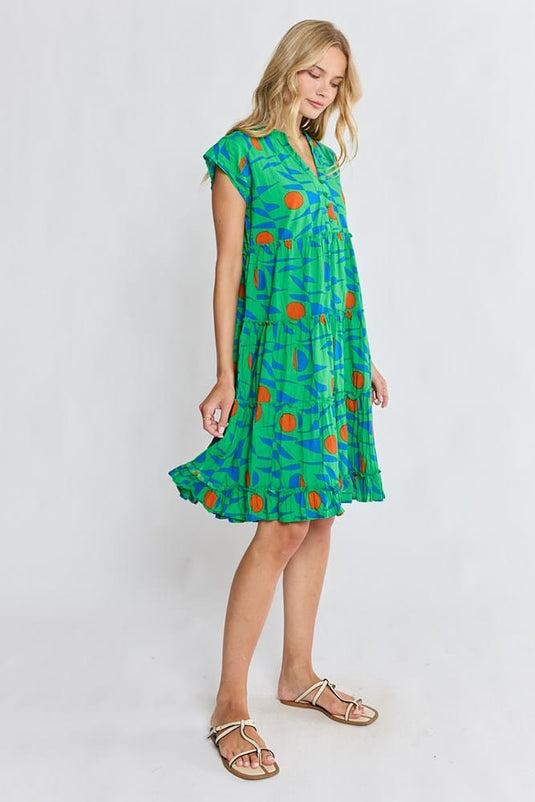Ibisa Womens Wylie Tiered Dress