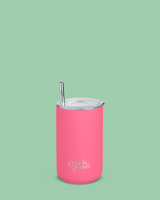 Frank Green Iced Coffee Cup with Straw - Bubblegum Blast
