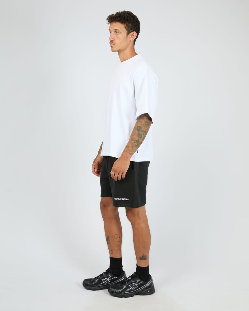 Load image into Gallery viewer, St Goliath Mens ID Fleece Short - Washed Black
