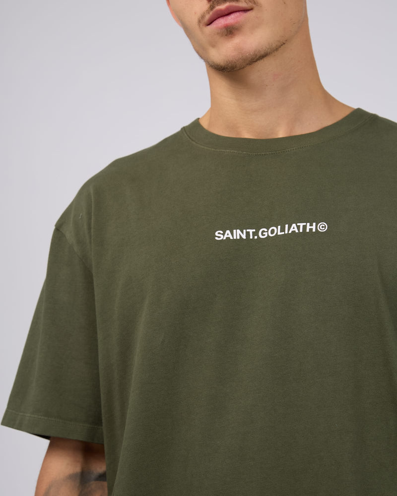Load image into Gallery viewer, St Goliath Mens Id Tee - Khaki
