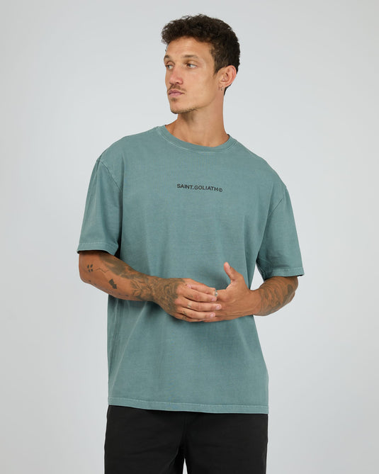 St Goliath Mens Id Tee - Ocean Green