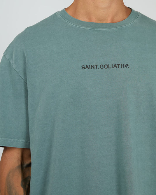 St Goliath Mens Id Tee - Ocean Green
