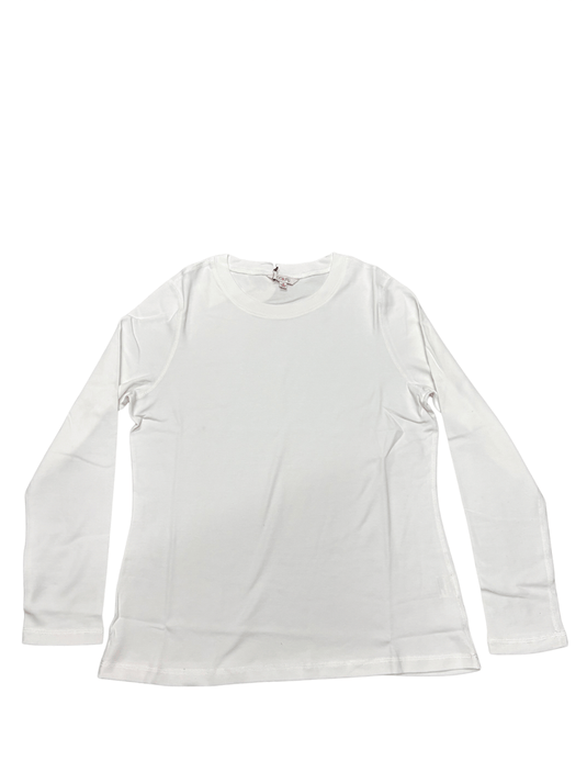 Corfu Womens Essential Long SleeveTop - Vanilla