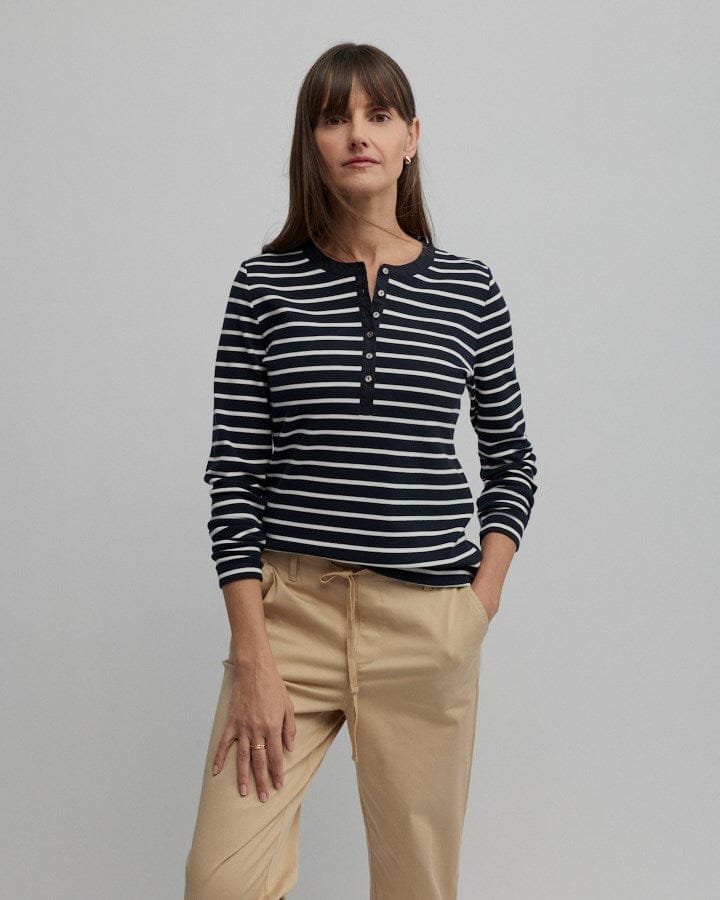 Load image into Gallery viewer, Yarra Trail Womens Jovis Rib Henley
