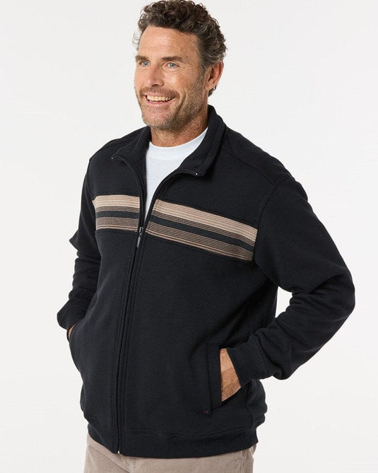 Breakaway Mens Henrich Snowy Mt Fleece 1/2 Zip Sweat