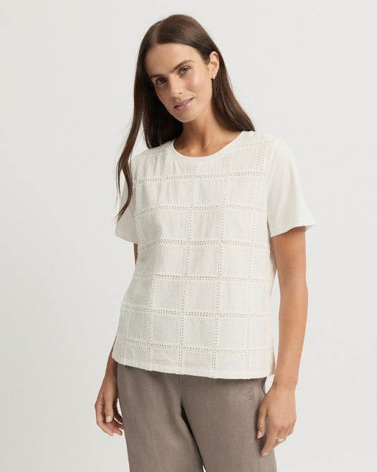 Yarra Trail Womens Lacet Short Sleeve Tee