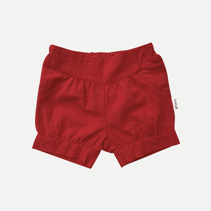 Load image into Gallery viewer, Love Henry Baby Girls Lucy Shorts - Red Linen
