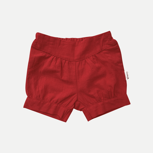 Love Henry Baby Girls Lucy Shorts - Red Linen