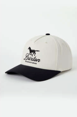 Load image into Gallery viewer, Brixton Leisure Snapback - Off White/Black
