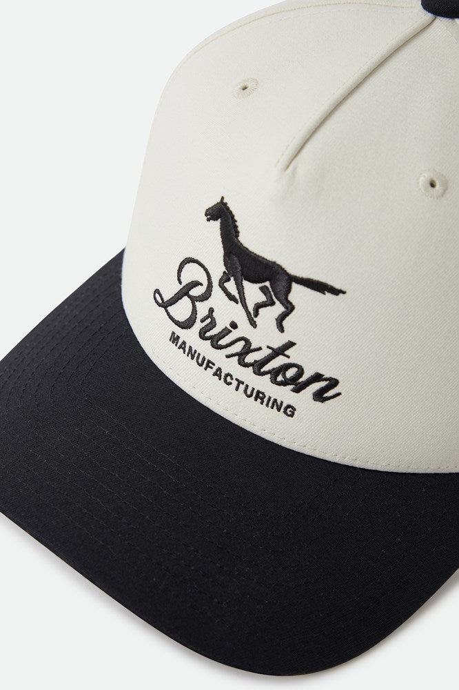 Load image into Gallery viewer, Brixton Leisure Snapback - Off White/Black
