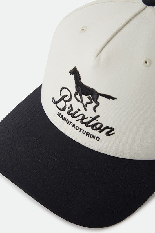 Brixton Leisure Snapback - Off White/Black