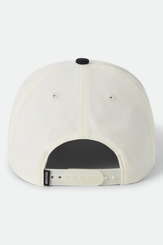 Brixton Leisure Snapback - Off White/Black