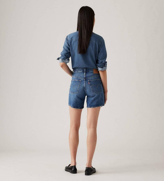 Levis Womens 501 Mid Thigh Shorts